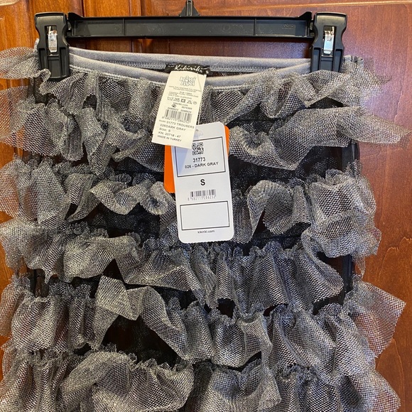 Kikiriki ruffle flared silver pants size S - Picture 4 of 4